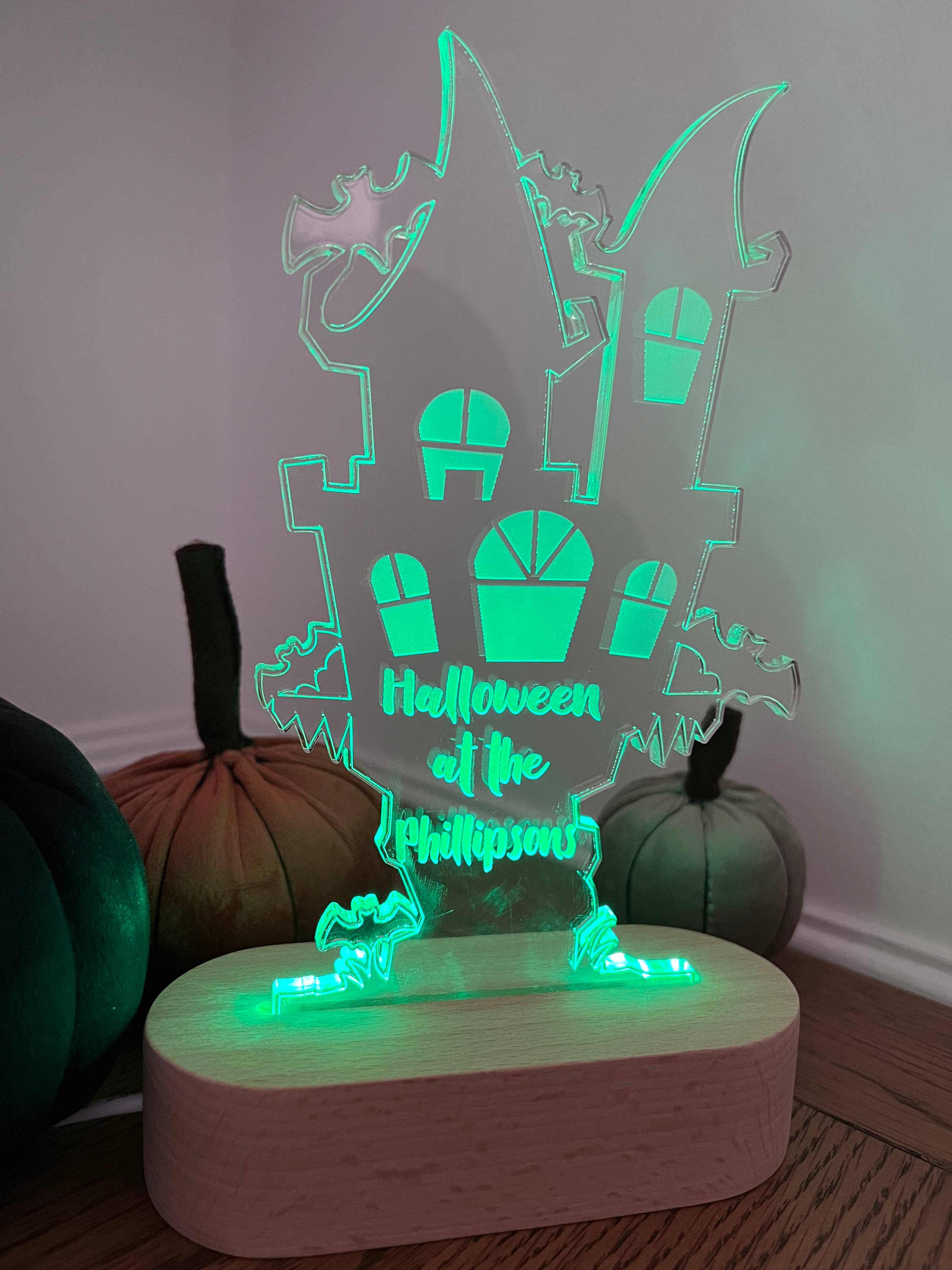 LED Light up ‘Halloween at the’ stand craft product